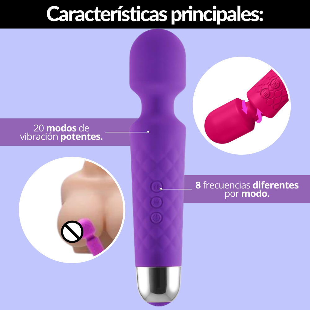 Vibrador Masajeador Clitor Grande Hit027